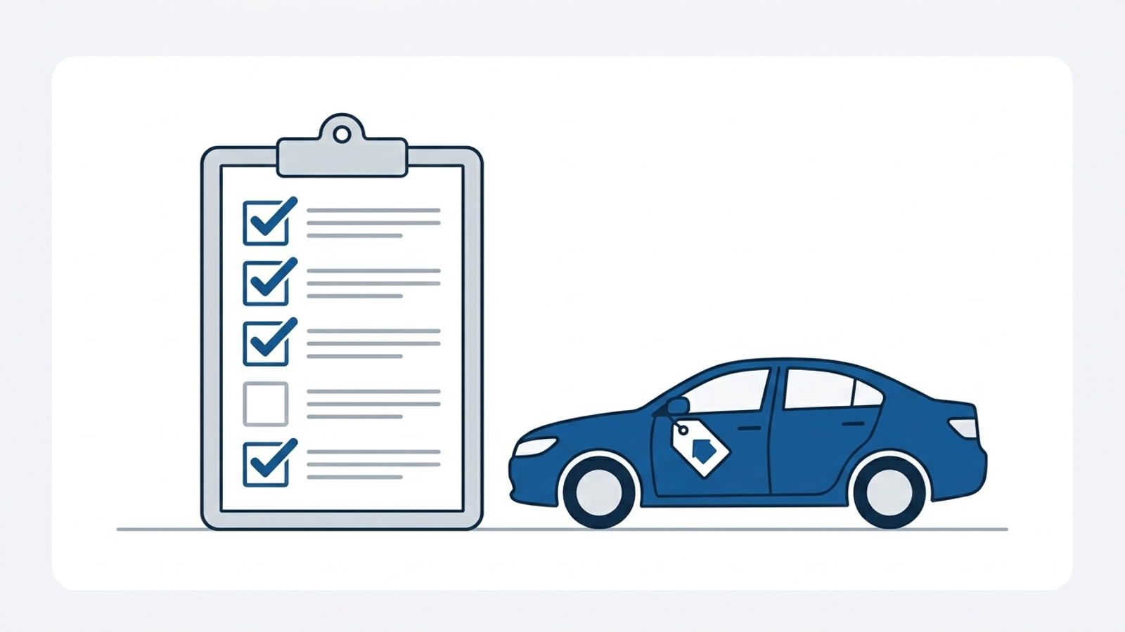 A checklist for preparing a used car for sale